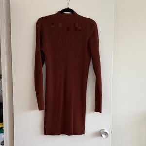 Abercrombie & Fitch Long Sleeve Brown Dress